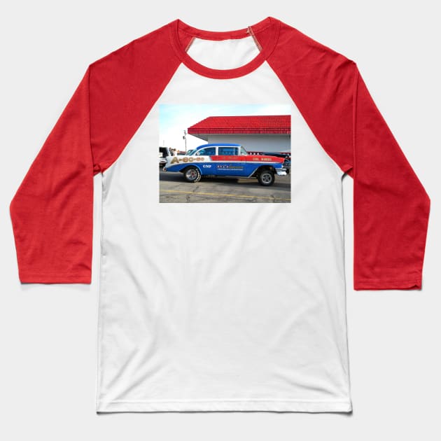 American 1956 Chevrolet Baseball T-Shirt by Hot Rod America